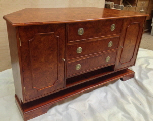 Burr ElmTV corner cabinet