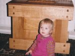 Oak toy chest