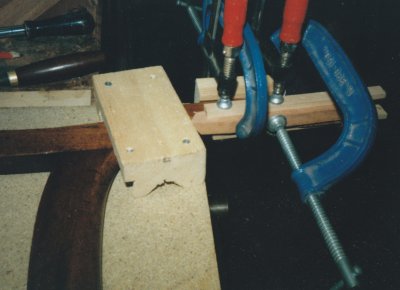 New section of mahogany