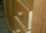 Douglas fir cupboard drawers