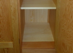 Douglas fir cupoard interior