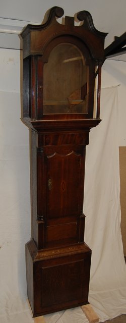 Grandfather Clock before repairs and restoration