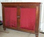 Mahogany chiffonier before repairs