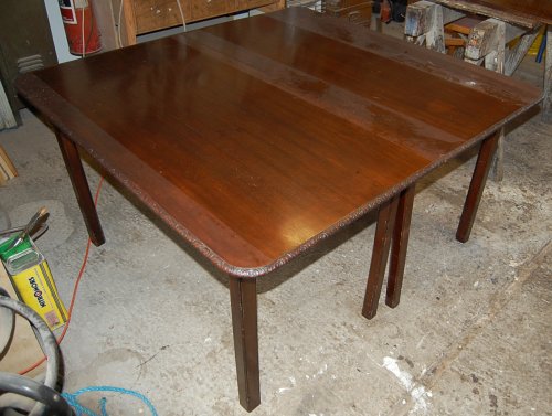 Table needing repair and restoration