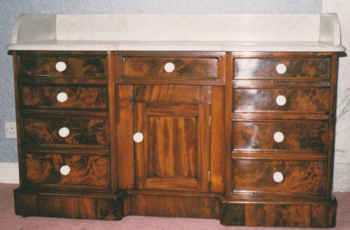 Restored mahogany washstand