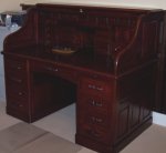 Repaired and repolished desk