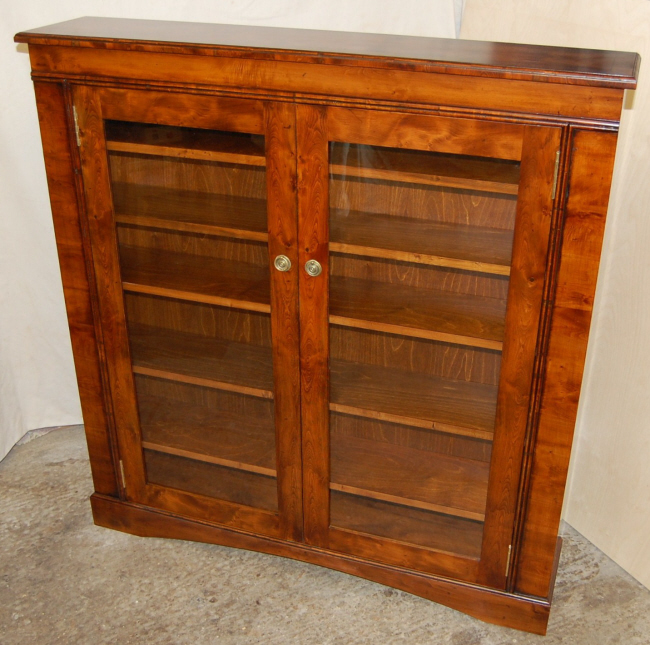 Bespoke DVD storage cabinet made from Yew